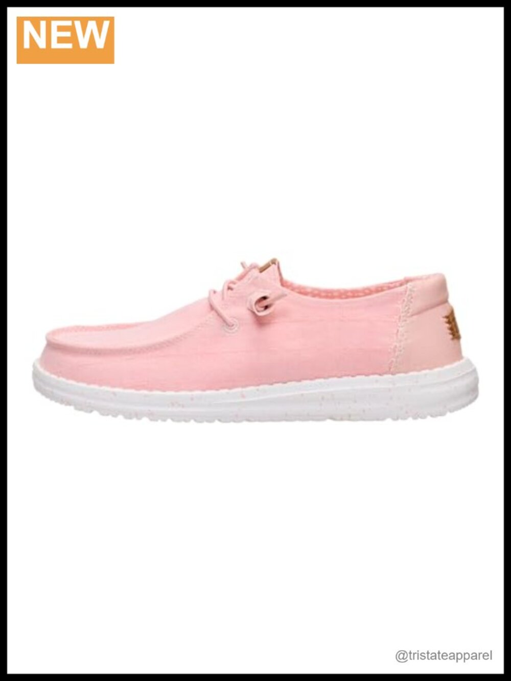 HEYDUDE Wendy Chambray Grid Slip On Loafer Textile Upper